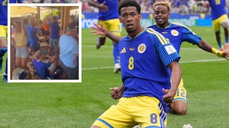 Riesige Freude bei Curacao nach dem Treffer zum 1:1 gegen Deutschland.