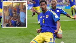 Riesige Freude bei Curacao nach dem Treffer zum 1:1 gegen Deutschland.