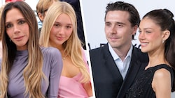Ein Treffen mit bitterem Nachgeschmack: Eigentlich wollte Harper Beckham (hier mit Mutter ...