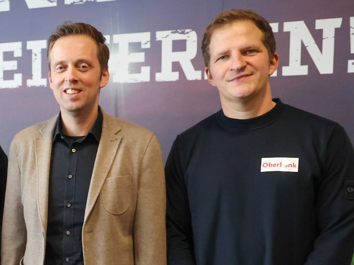 Klubchef Thomas Gahleitner (li.) und Sportvorstand Wolfgang Fiala