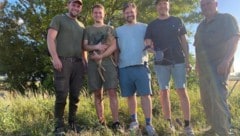 V..li.n. re: Thomas Waldsich, Fabian Fabsich, Thomas Ranits, Mario Markl und Johann Waldsich mit ...