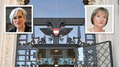 Die Präsidenten der Oberlandesgerichte (rechts Katharina Lehmayer vom OLG Wien) klagen über das ...