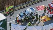 Schwerer Auffahrunfall im März auf der Inntalautobahn bei Langkampfen, der Lenker starb.