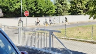 Ein selten gewordener Anblick: Flüchtlinge in Deutschkreutz.