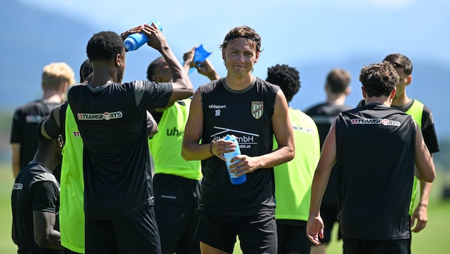 Hohe Temperaturen für Robin Voisine und seine Teamkollegen beim ersten Training.