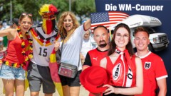 Unsere WM-Camper machten Bekanntschaft mit den deutschen Fans.