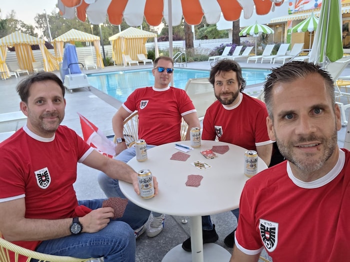 Die Burgenländer Manuel, Roman, Florian und Michael sind schon heiß auf den Auftakt gegen ...