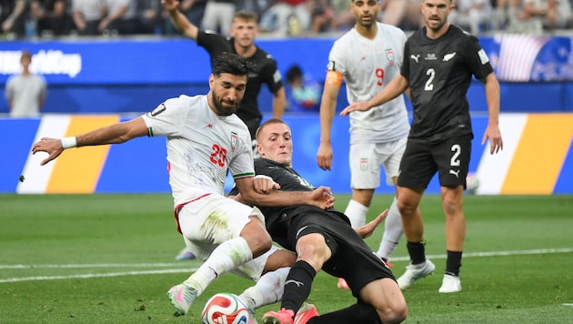 Iran and New Zealand gave each other no quarter.