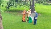Prinzessin Beatrice (im Bild) und Prinzessin Eugenie trotzten bei einer Hochzeit in Wien dem ...