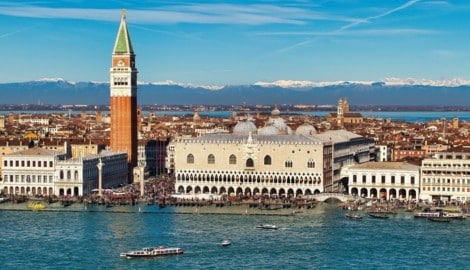 Bacino di San Marco vor dem Palazzo Ducale in Venedig