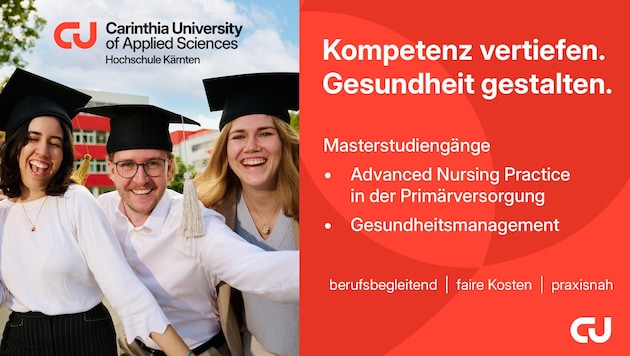 Die FH Kärnten bietet zwei zukunftsweisende Studiengänge: Gesundheits- und Krankenpflege sowie ...