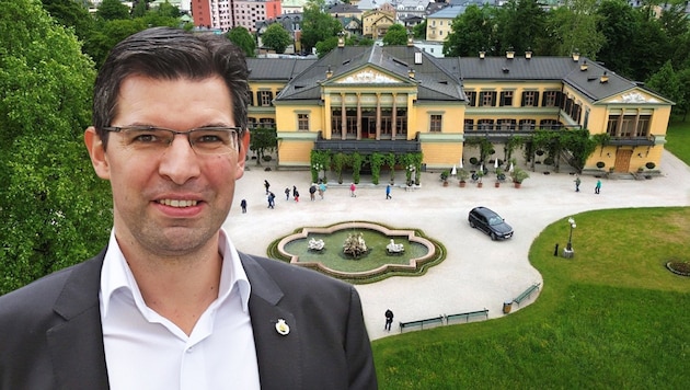 Bürgerlisten-Chef Hannes Mathes kritisiert hohe Gagen. In Bad Ischl (im Bild die Kaiservilla) ...