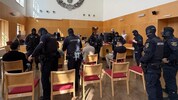 Extrem hohe Sicherheitsvorkehrungen wurden für die beiden Verhandlungstage getroffen