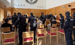 Extrem hohe Sicherheitsvorkehrungen wurden für die beiden Verhandlungstage getroffen