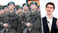 General Douglas Hoyos geht im Wehrdienst-Streit jetzt mit dem pinken Modell für „Willige beim ...