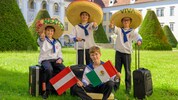 Finn (12), Bastian (12), Benjamin (11) und Valentin (10) stehen mit der Reise nach Mexiko vor ...