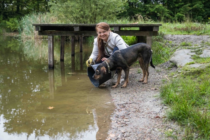 Monika Meder rettet Amphibien das Leben!