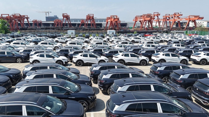 Volkswagen-Autos, die in China produziert wurden