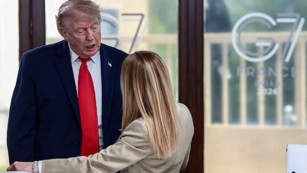 Nach einigen Differenzen haben sich Trump und Meloni nun wohl ausgesprochen.