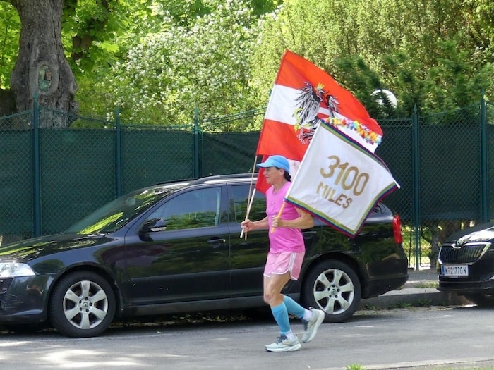 Die Wienerin auf den letzten Metern.