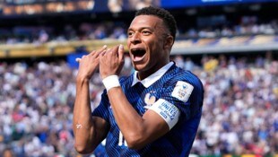 Kylian Mbappe mit dem „Flöten-Jubel“.