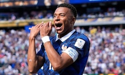 Kylian Mbappe mit dem „Flöten-Jubel“.