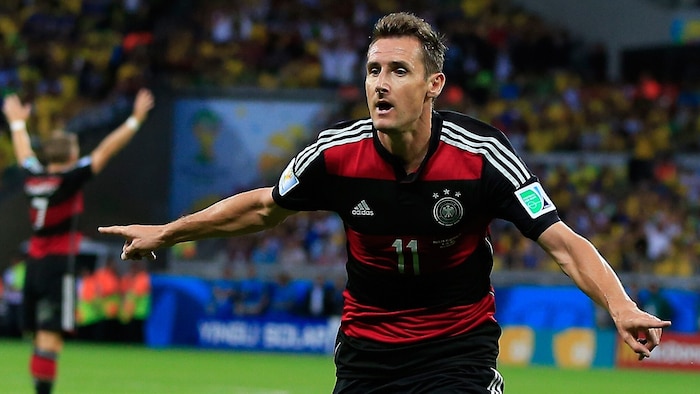 Miroslav Klose jubelte 16 Mal bei WM-Endrunden.