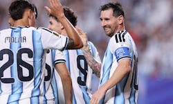 Lionel Messi (re.) hatte gut lachen. 