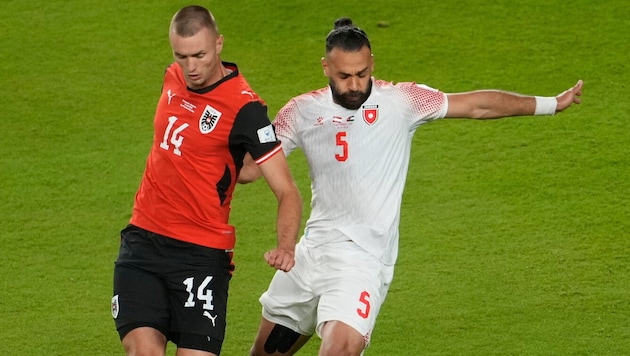 Für viele überraschend: Sasa Kalajdzic (li.) stand gegen Jordanien in der Startelf.