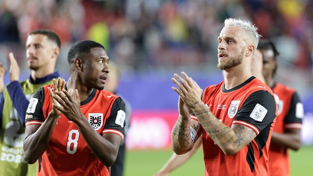 Sowohl David Alaba als auch Marko Arnautovic waren beim ersten WM-Spiel seit fast dreißig Jahren ...