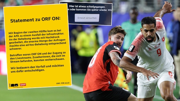 Der ORF hat sich für den Ausfall des Streams während des ÖFB-Matches entschuldigt.
