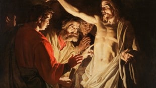 Der ungläubige Thomas von Matthias Stom (auch Stomer) – gemalt zwischen 1639 und 1642.