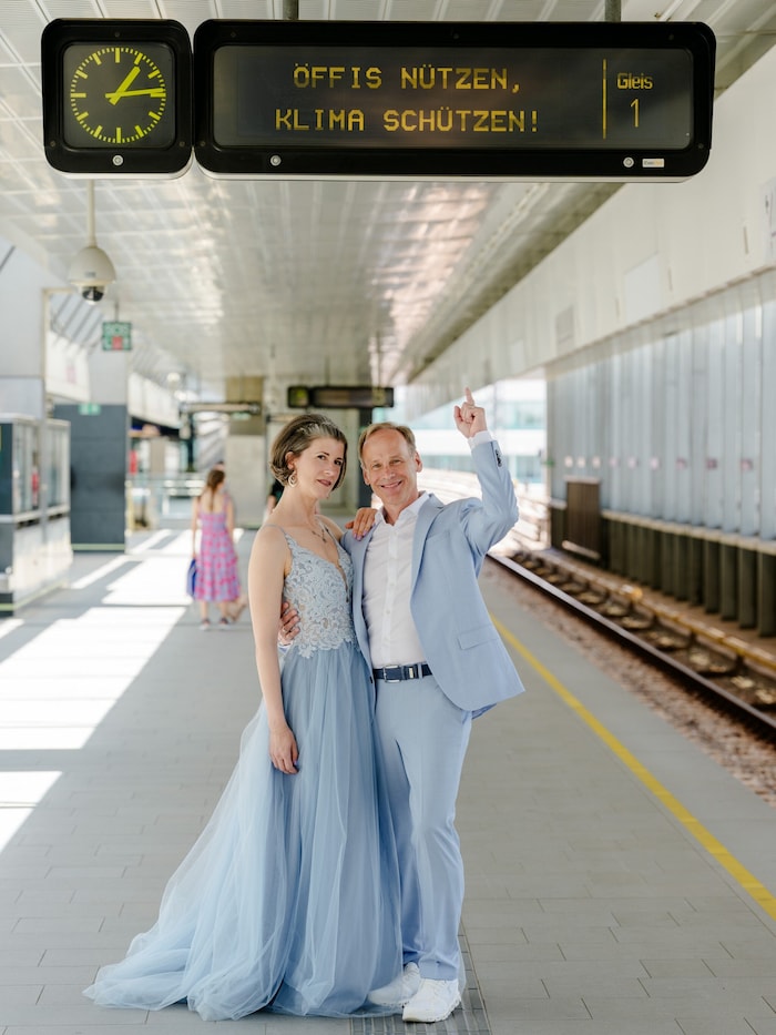 Eine Ubahn-Fahrt ganz im Sinne des Wetterexperten.