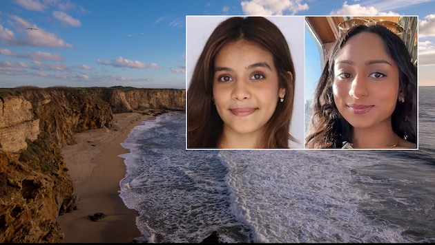 Rettungskräfte zogen beide Frauen aus dem Wasser – eine nahe Panther Beach, die andere beim ...