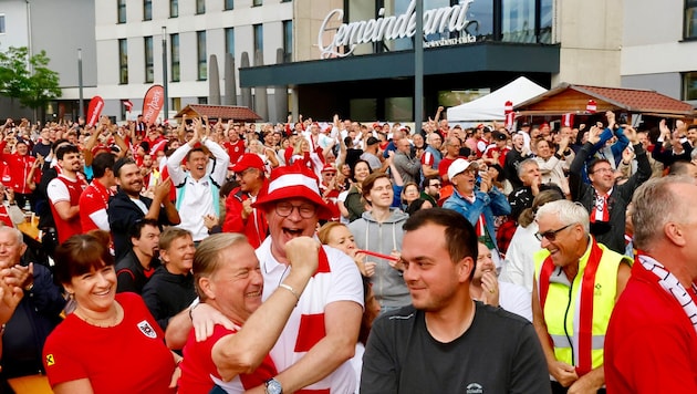 Fußball-Ekstase in Seiersberg-Pirka.