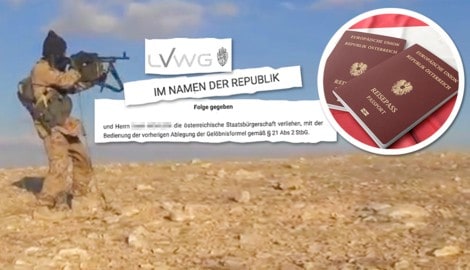 Gerichtsentscheid (s. Ausriss u.): Syrischer Ex-Terrorfan erhält den Pass – der verhaftete ...