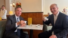 Mario Plachutta und Peter Friese stehen hinter dem neuen „Bräunerhof“ in der Wiener Innenstadt.