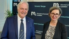 Stellen eine NS- Tiefenbohrung an: Peter Moser und Barbara Stelzl-Marx.