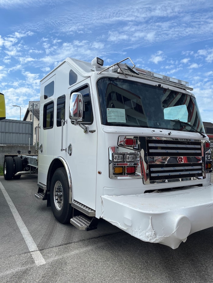 Dieses Fahrzeug hat Rosenbauer in Minnesota produziert.