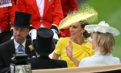 Strahlender Auftritt: Prinzessin Kate feierte in einem sonnengelben Roksanda-Kleid ihr viel ...