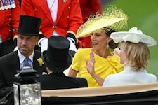 Strahlender Auftritt: Prinzessin Kate feierte in einem sonnengelben Roksanda-Kleid ihr viel ...
