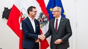 LH Anton Mattle (re.) will mit Ende seines halbjährlichen Vorsitzes Fortschritte erzielen, ...