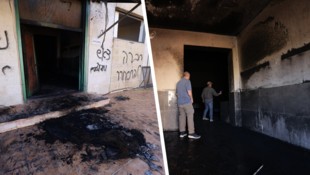 Zwei Moscheen wurden von israelischen Siedlern angegriffen.