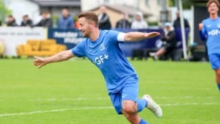 Maximilian Dicker und der SV Anthering haben das Hinspiel in der Relegation gewonnen.