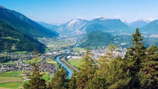 Ein Blick auf Rietz, Telfs und Pfaffenhofen