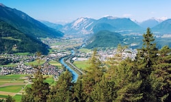 Ein Blick auf Rietz, Telfs und Pfaffenhofen