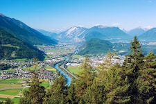 Ein Blick auf Rietz, Telfs und Pfaffenhofen
