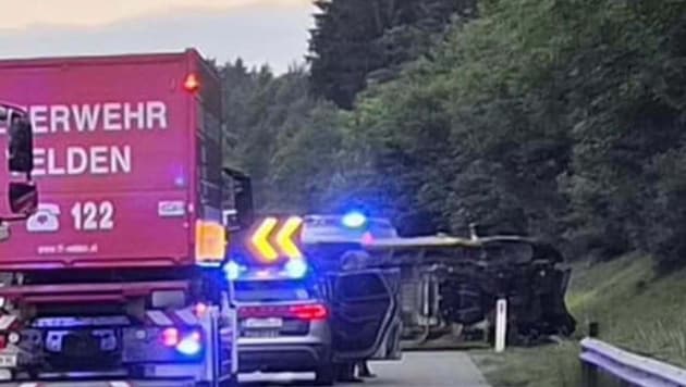 Der Unfall ereignete sich auf der Höhe von Wernberg.