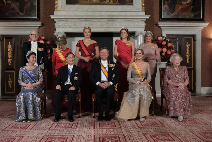 Die niederländische Königsfamilie empfing Japans Kaiserpaar zum Staatsbankett.