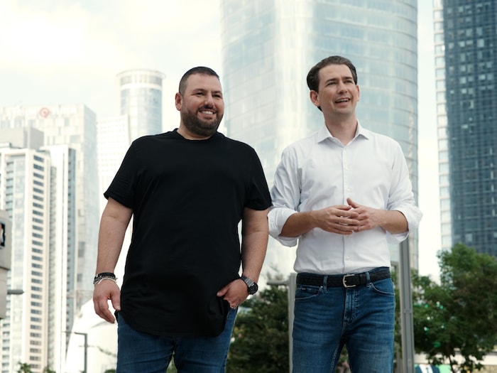Shalev Hulio und Sebastian Kurz gründeten das Unternehmen.